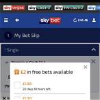 free bet when you sign up